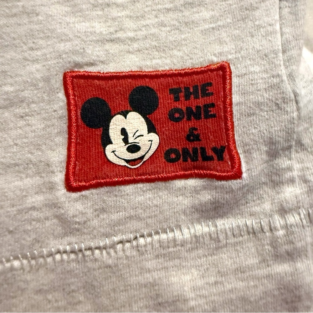 Disney Parks Mickey Mouse Raglan Long Sleeve Shirt Youth XL Red Gray - Picture 5 of 8